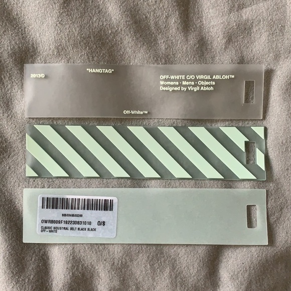 Off-White Black Industrial Long Logo Webbing Belt - Picture 6 of 10